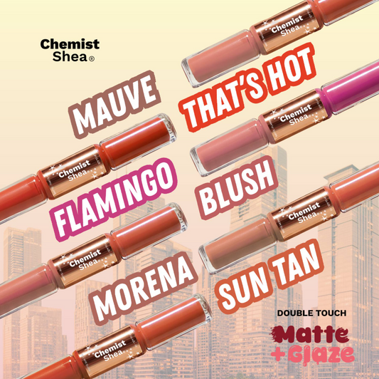 Chemist Shea Double Touch Matte + Glaze Lipstick