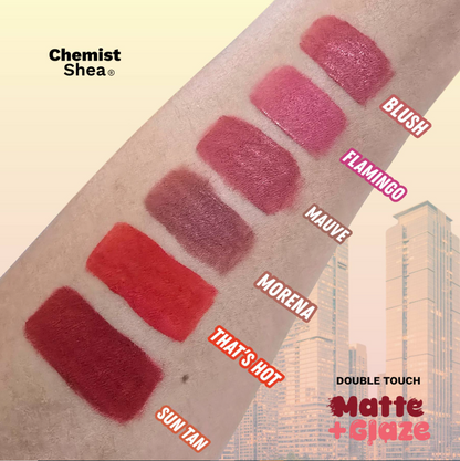 Chemist Shea Double Touch Matte + Glaze Lipstick