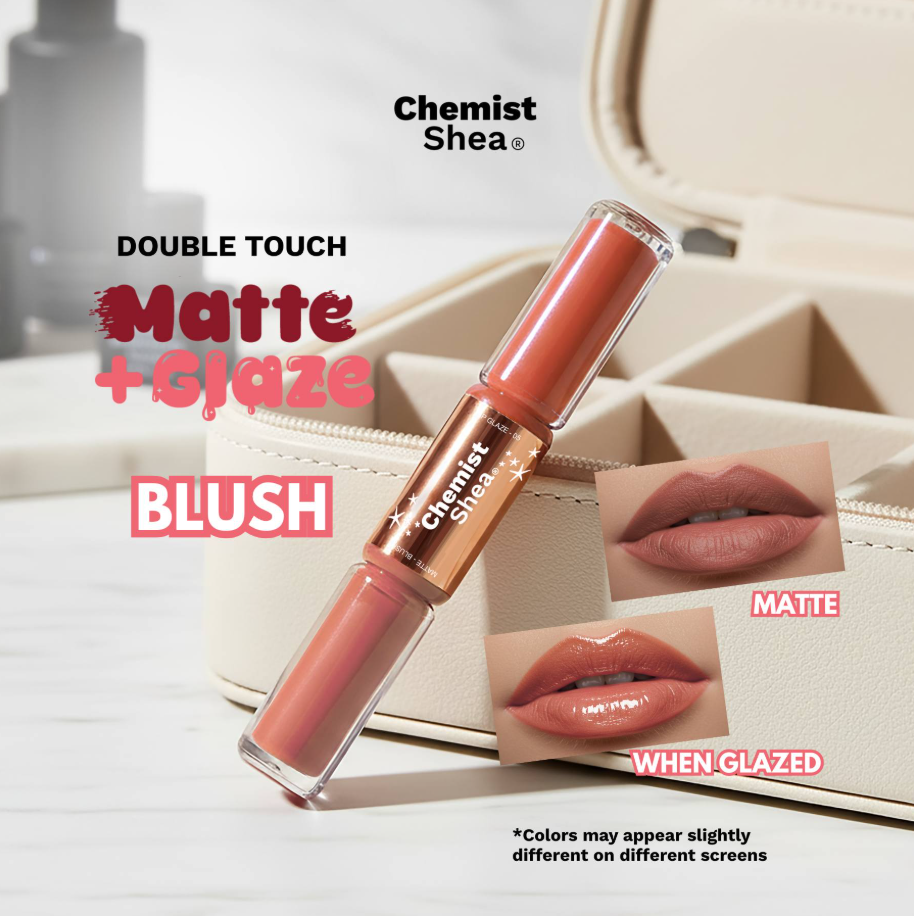 Chemist Shea Double Touch Matte + Glaze Lipstick