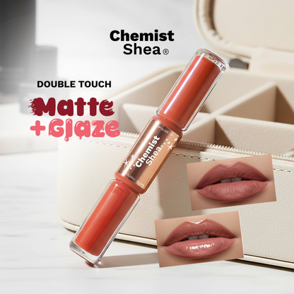 Chemist Shea Double Touch Matte + Glaze Lipstick