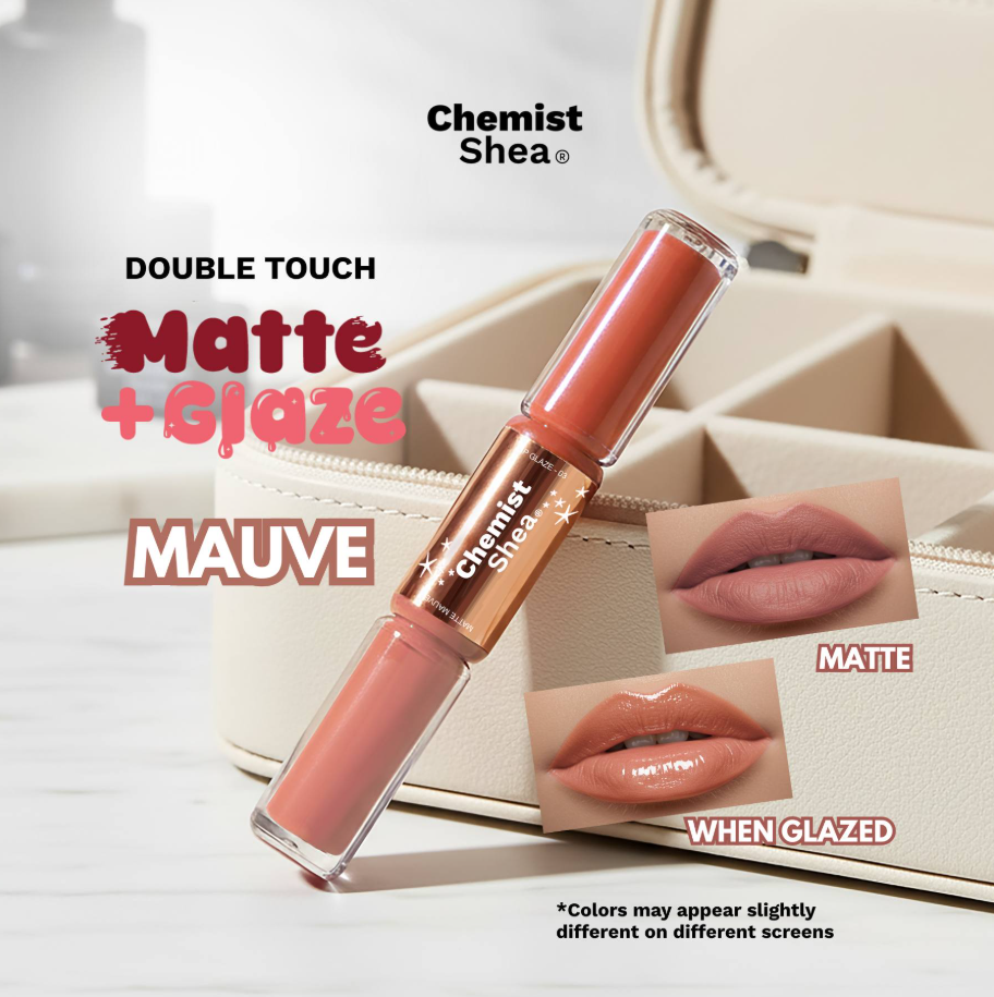 Chemist Shea Double Touch Matte + Glaze Lipstick