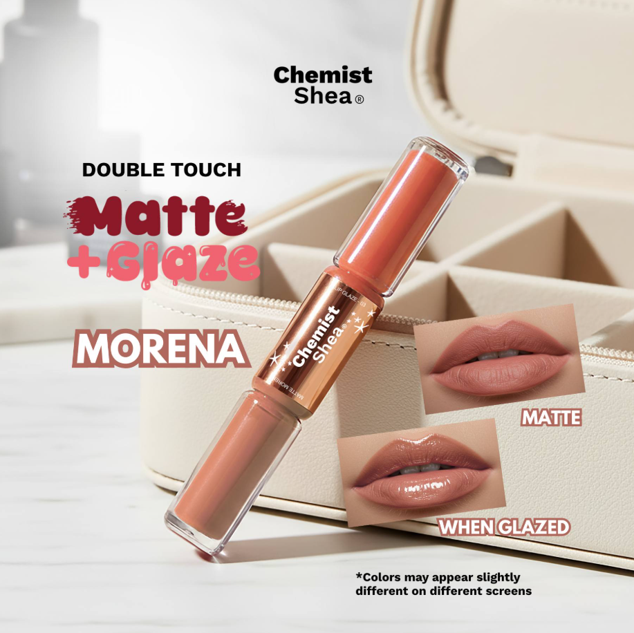 Chemist Shea Double Touch Matte + Glaze Lipstick