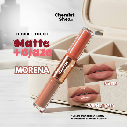 Chemist Shea Double Touch Matte + Glaze Lipstick