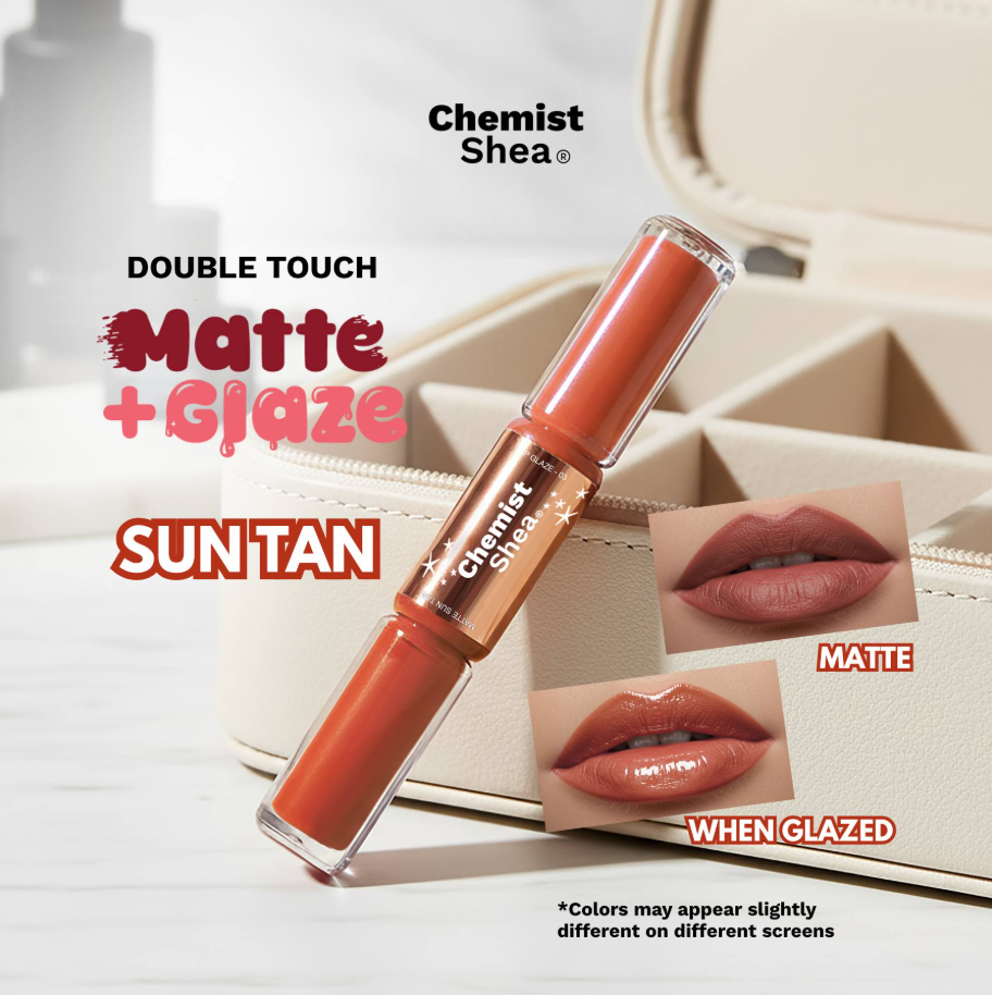 Chemist Shea Double Touch Matte + Glaze Lipstick