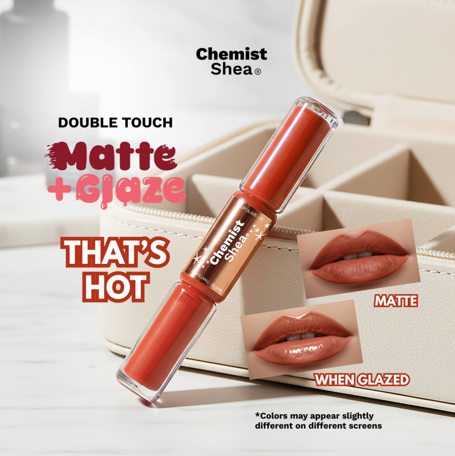 Chemist Shea Double Touch Matte + Glaze Lipstick