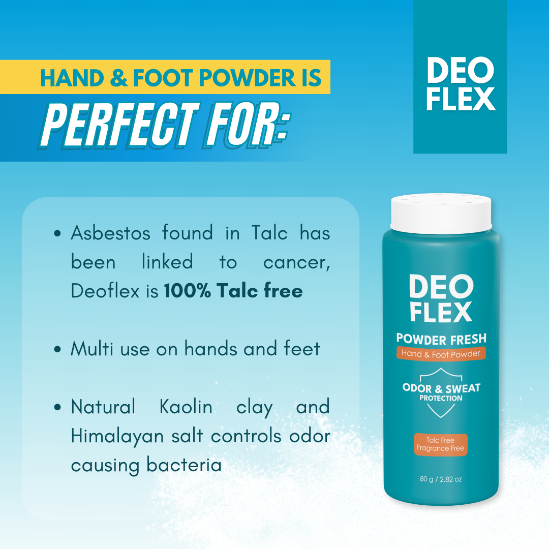 Deoflex Powder Fresh Hand & Foot Powder