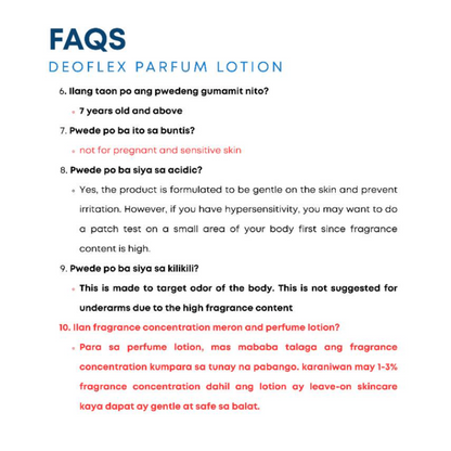 Deoflex Parfum Lotion - Rouge
