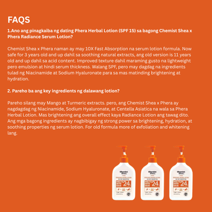 Chemist Shea x Phera Radiance Serum Lotion