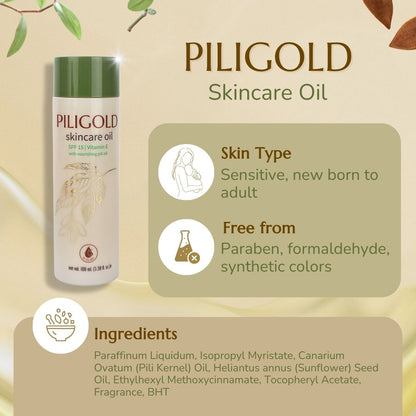 PiliGold Skincare Oil SPF 15