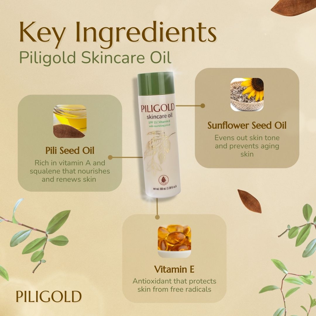 PiliGold Skincare Oil SPF 15